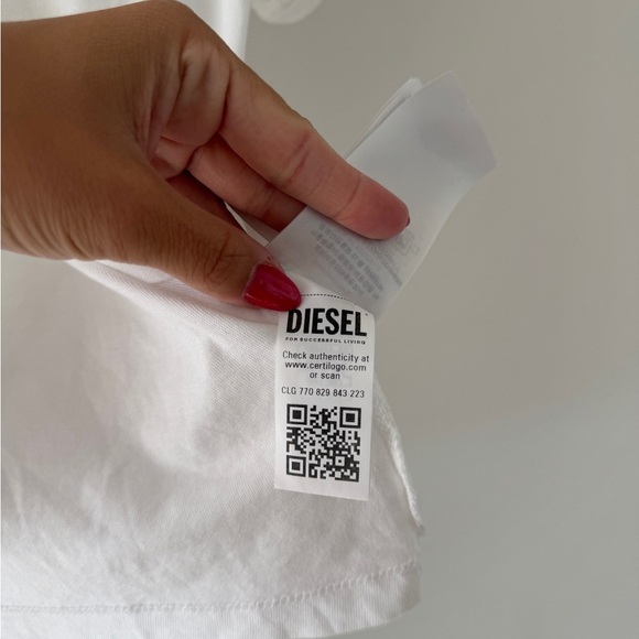 DIESEL White Tee S - Picture 4 of 6